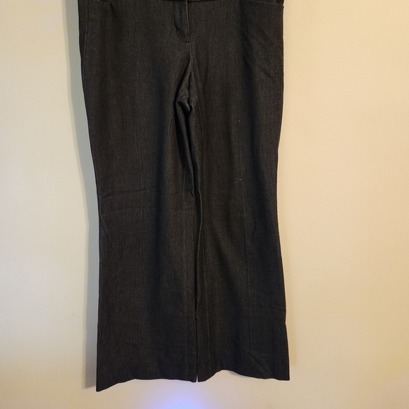 Express Studio Stretch Twill High Waisted Flare Trouser Black - Picture 1 of 4